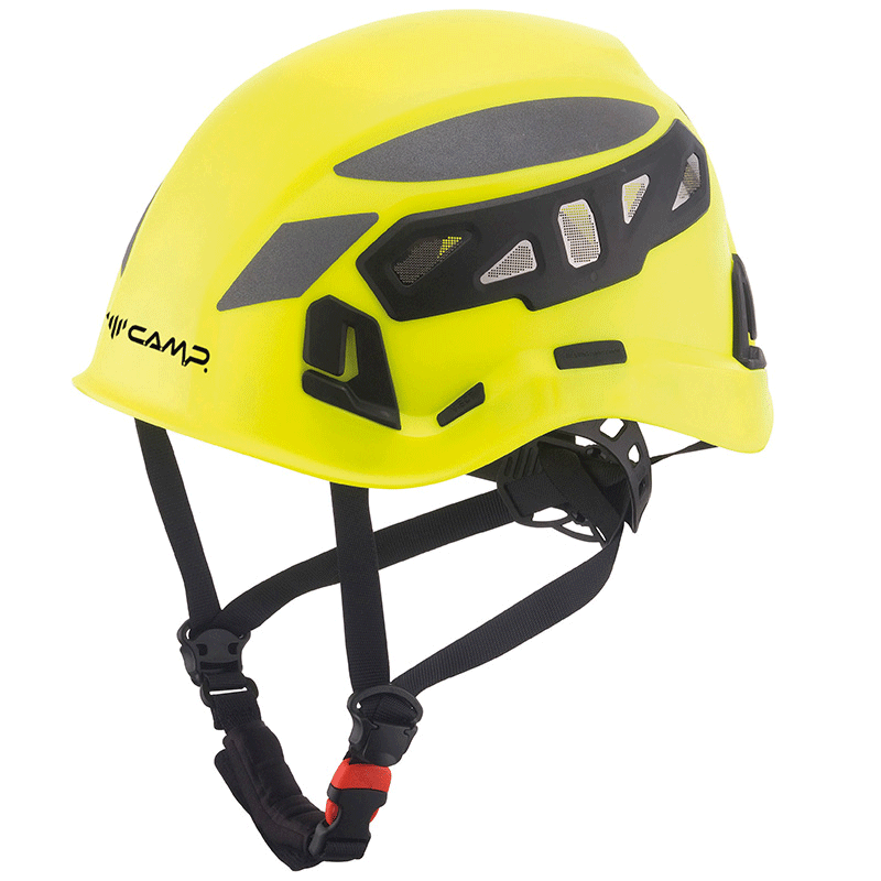 přilba CAMP Ares Air Pro yellow/reflective